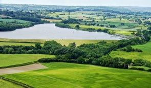 Chelmarsh Sailing Club from the air
